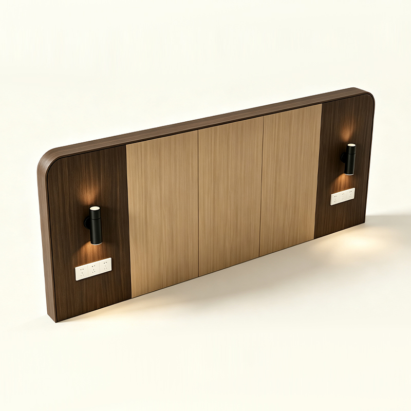Solid Wood Panel Headboard