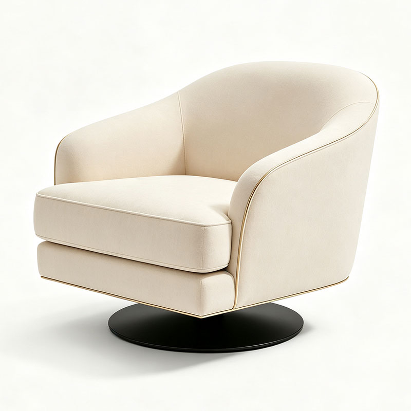 Barrel Swivel Lounge Chair