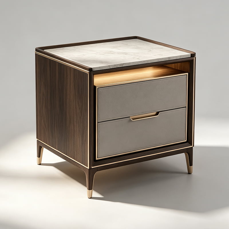 Luxury Pedestal Nightstand