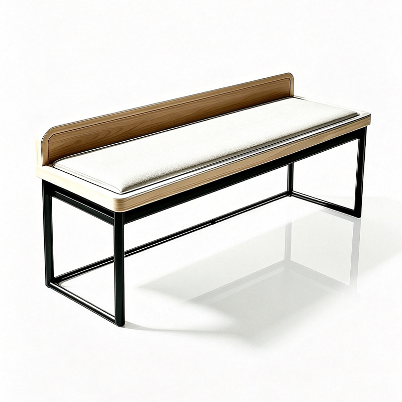 H-Frame Slide-In Hotel Room Luggage Bench