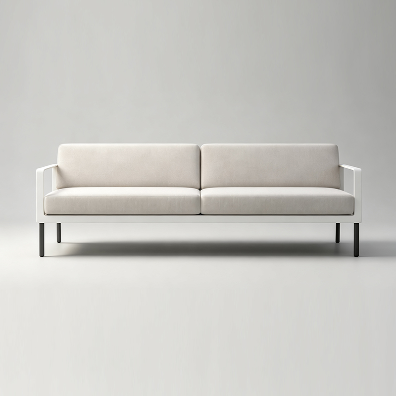 3-Seater Outdoor Aluminum Sofa