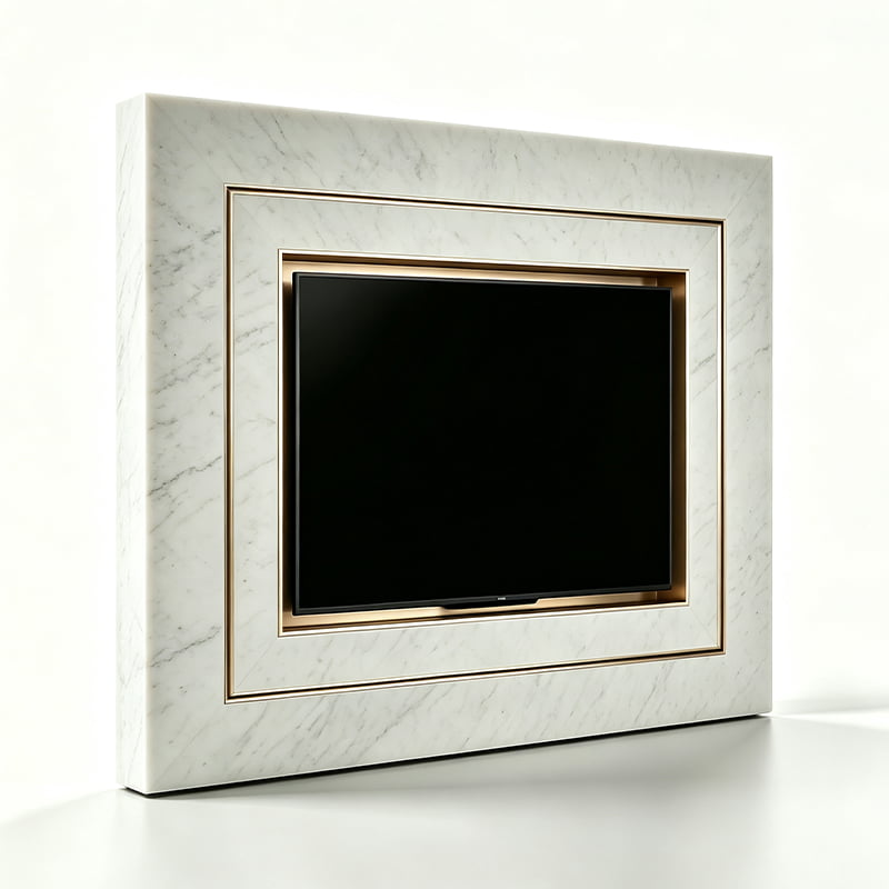 Calacatta White TV Surround Frame