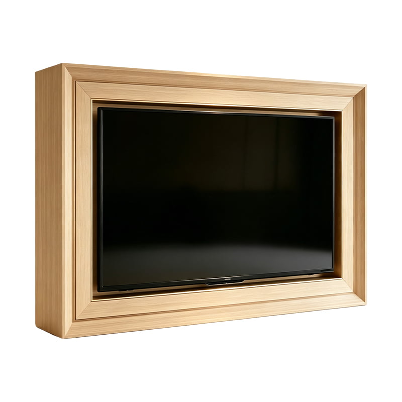 Classic Wooden Frame TV Wall Panel